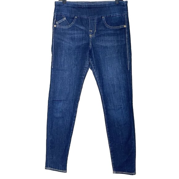 ROCK & REPUBLIC Jeans Size 12 Fever Slimming Denim RX Pull on R011835 Dark Wash - Picture 5 of 13